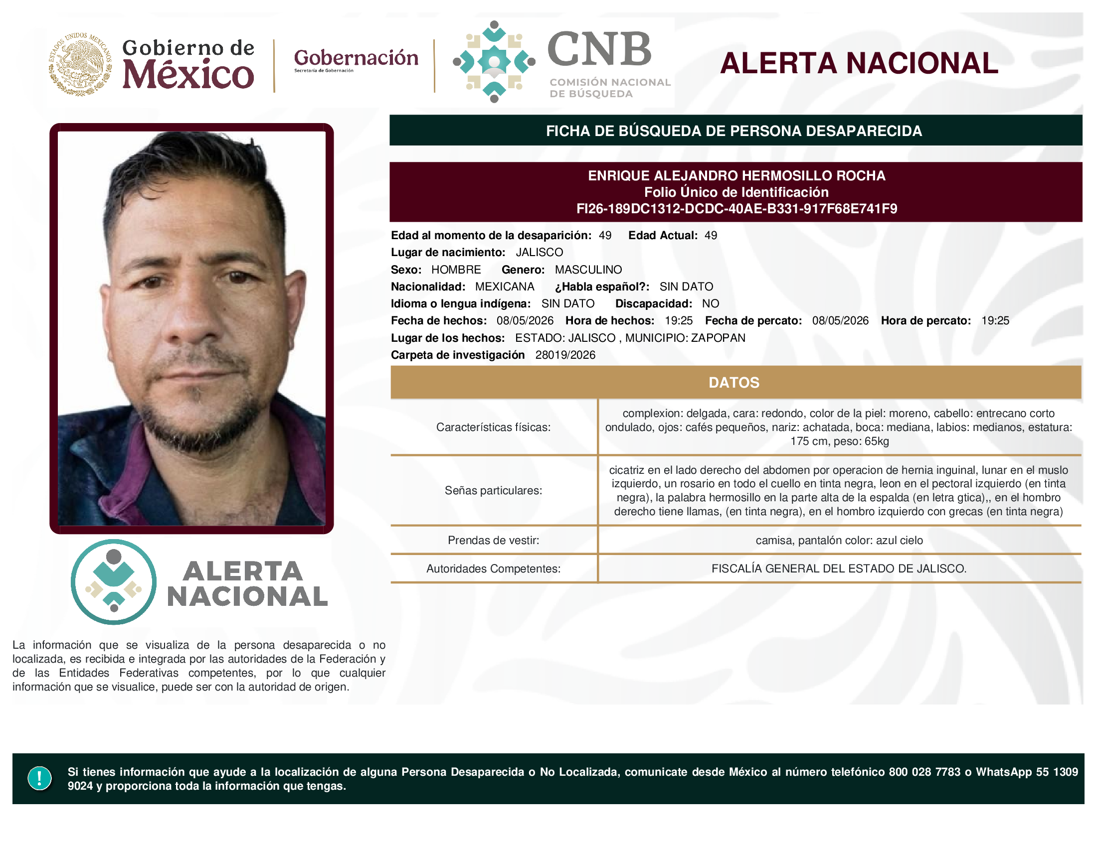 ENRIQUE ALEJANDRO HERMOSILLO ROCHA