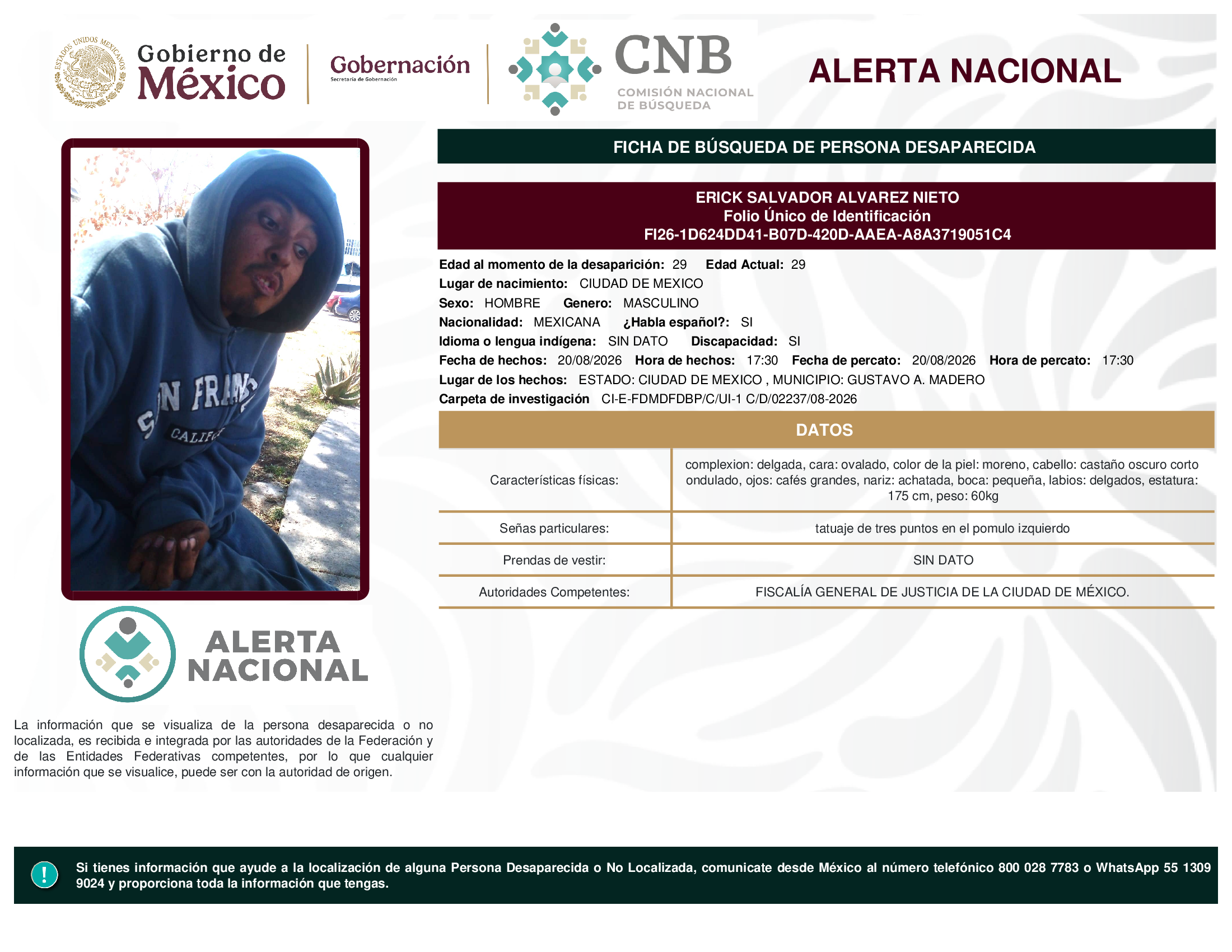 ERICK SALVADOR ALVAREZ NIETO