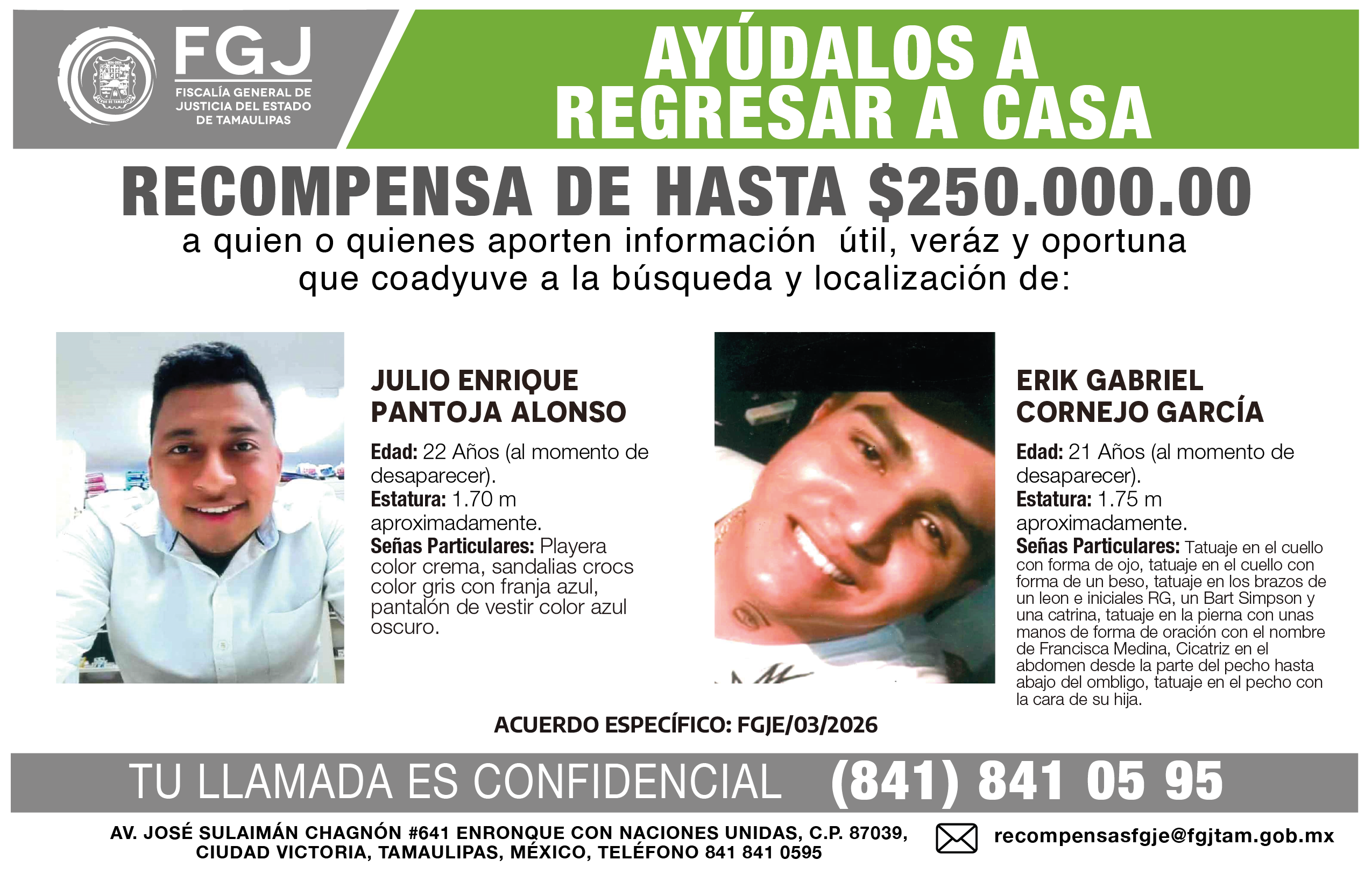 JULIO ENRIQUE PANTOJA ALONSO Y ERICK GABRIEL CORNEJO GARCIA