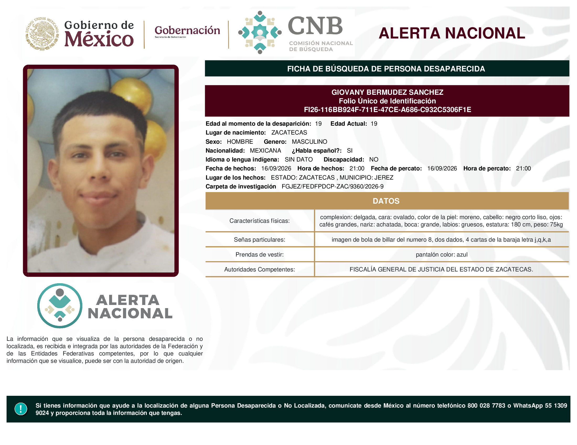 GIOVANY BERMUDEZ SANCHEZ