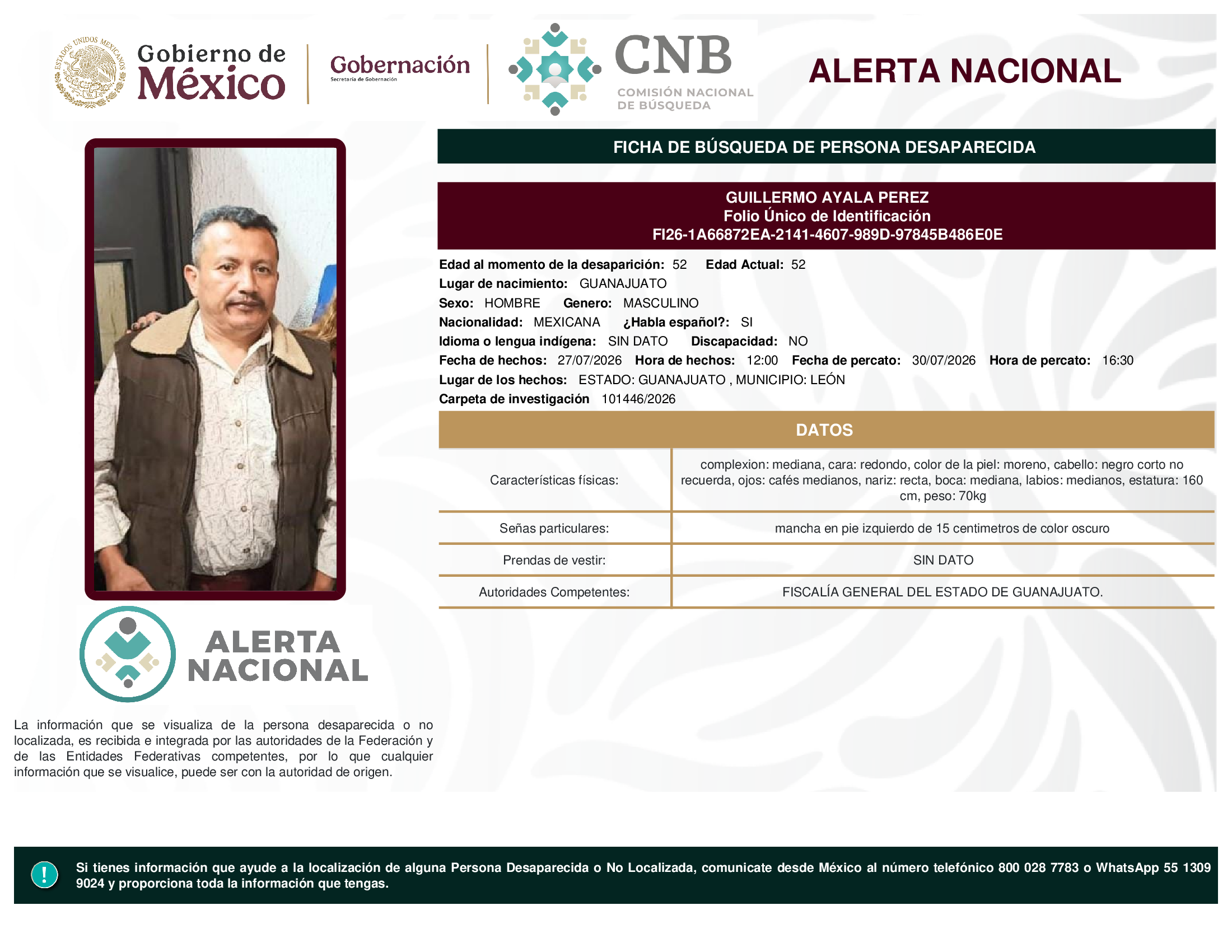 GUILLERMO AYALA PEREZ