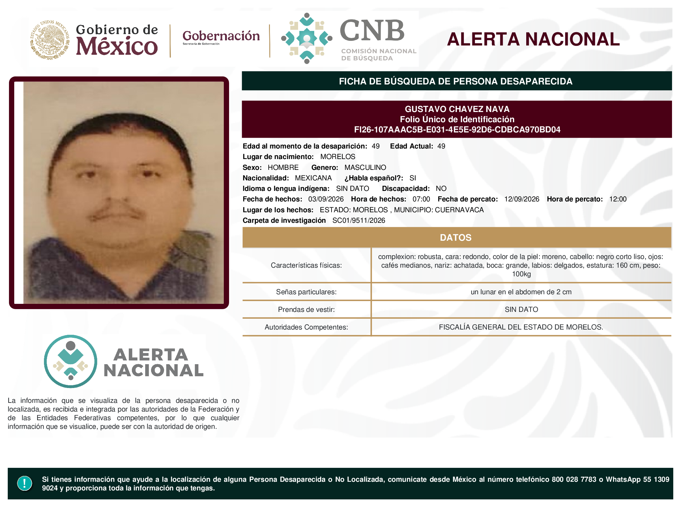 GUSTAVO CHAVEZ NAVA