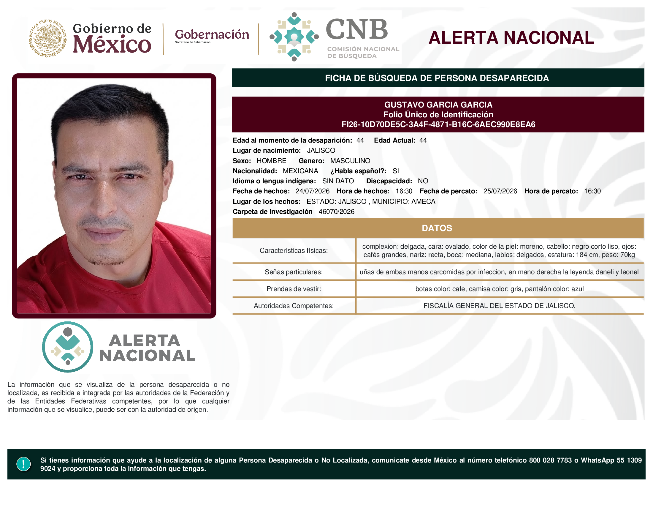 GUSTAVO GARCIA GARCIA