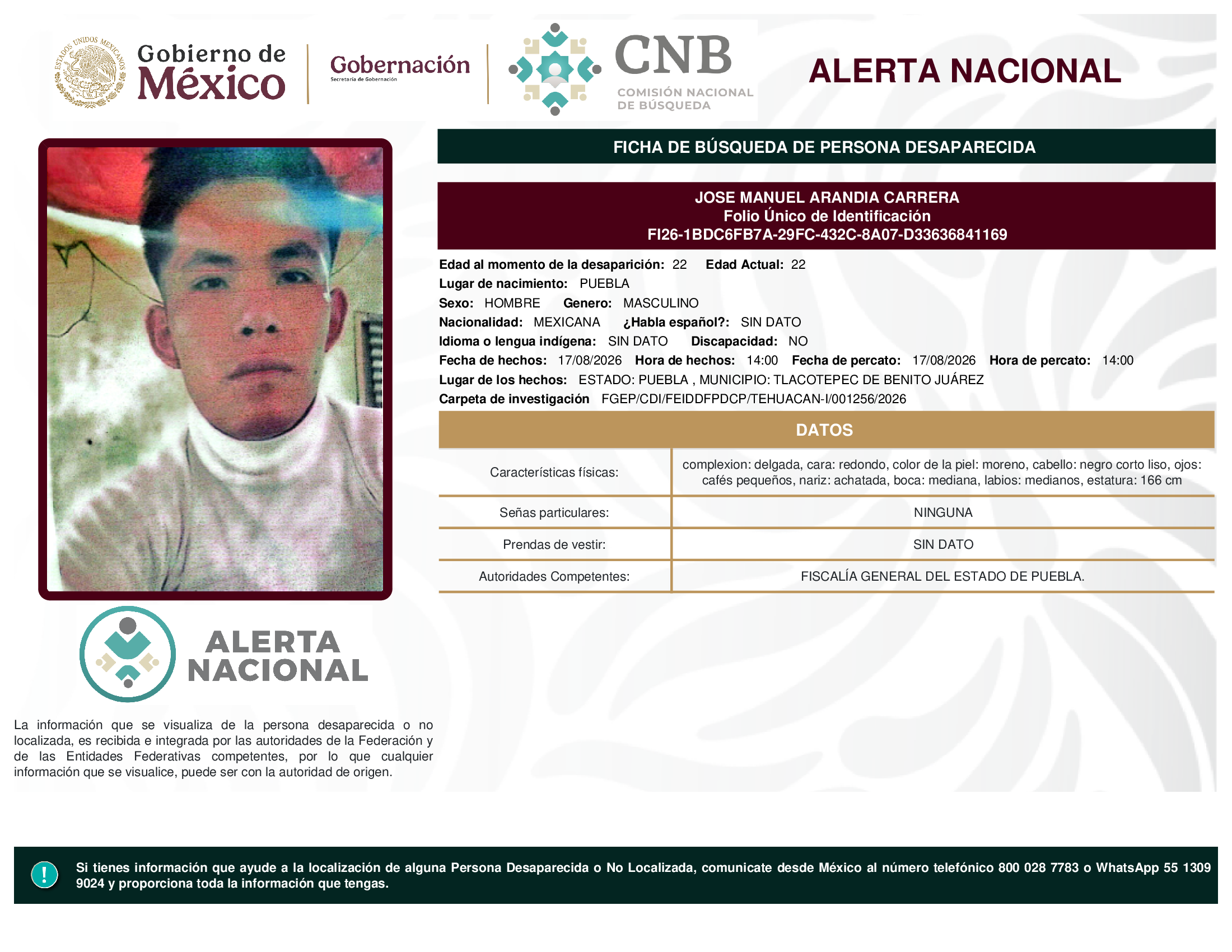 JOSE MANUEL ARANDIA CARRERA