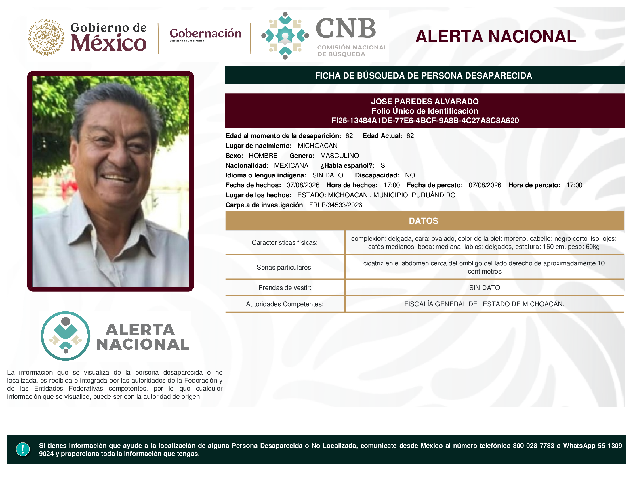 JOSE PAREDES ALVARADO