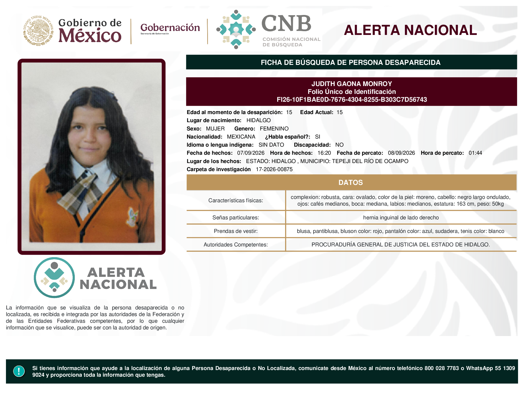 JUDITH GAONA MONROY