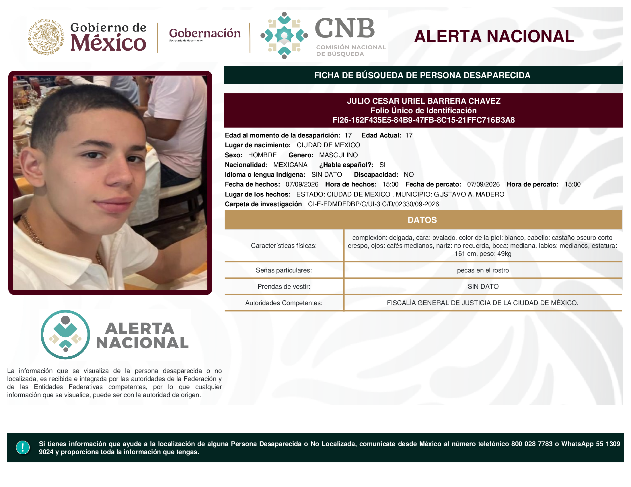 JULIO CESAR URIEL BARRERA CHAVEZ
