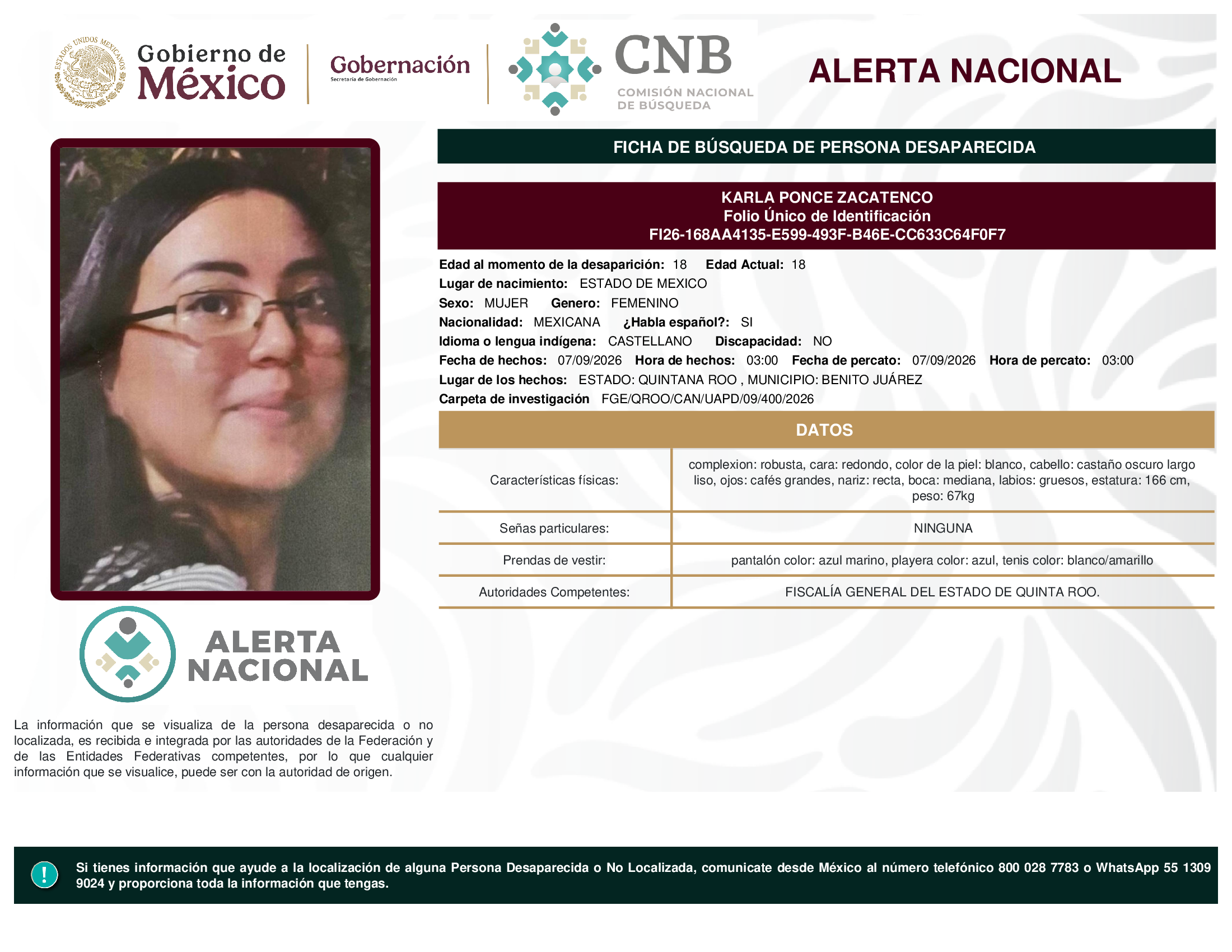 KARLA PONCE ZACATENCO