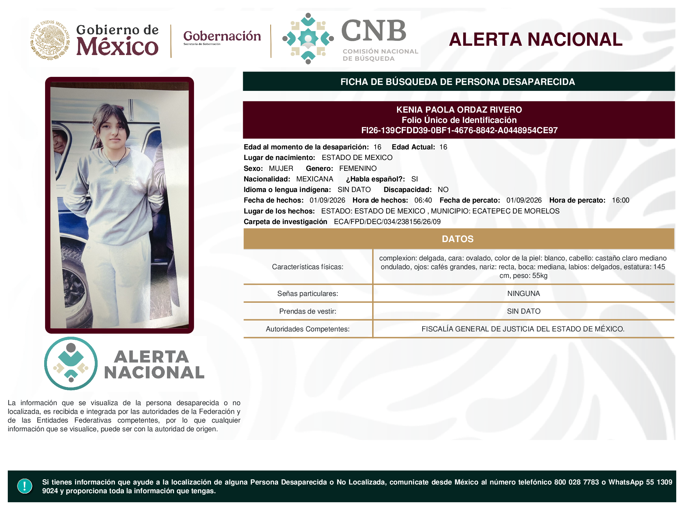 KENIA PAOLA ORDAZ RIVERO