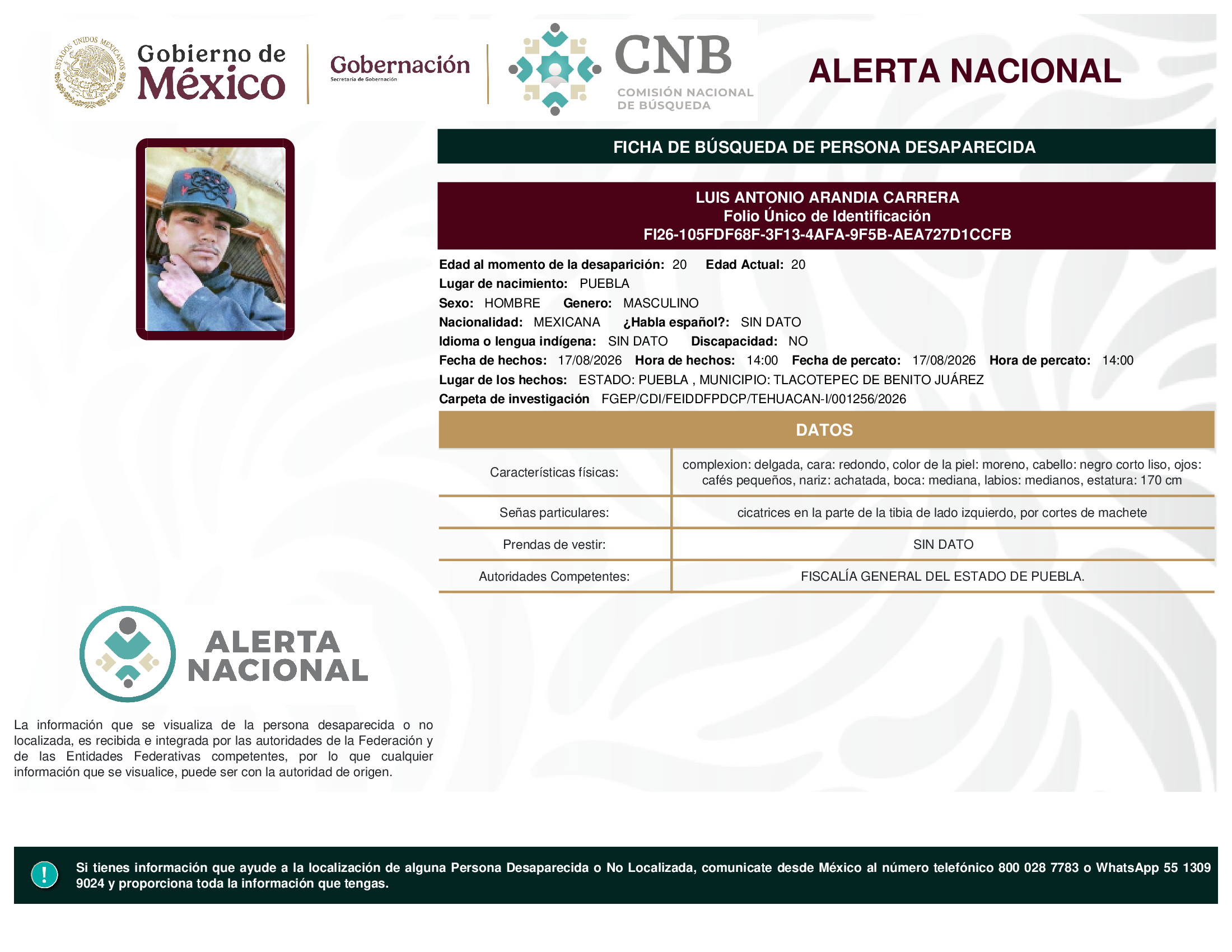 LUIS ANTONIO ARANDIA CARRERA