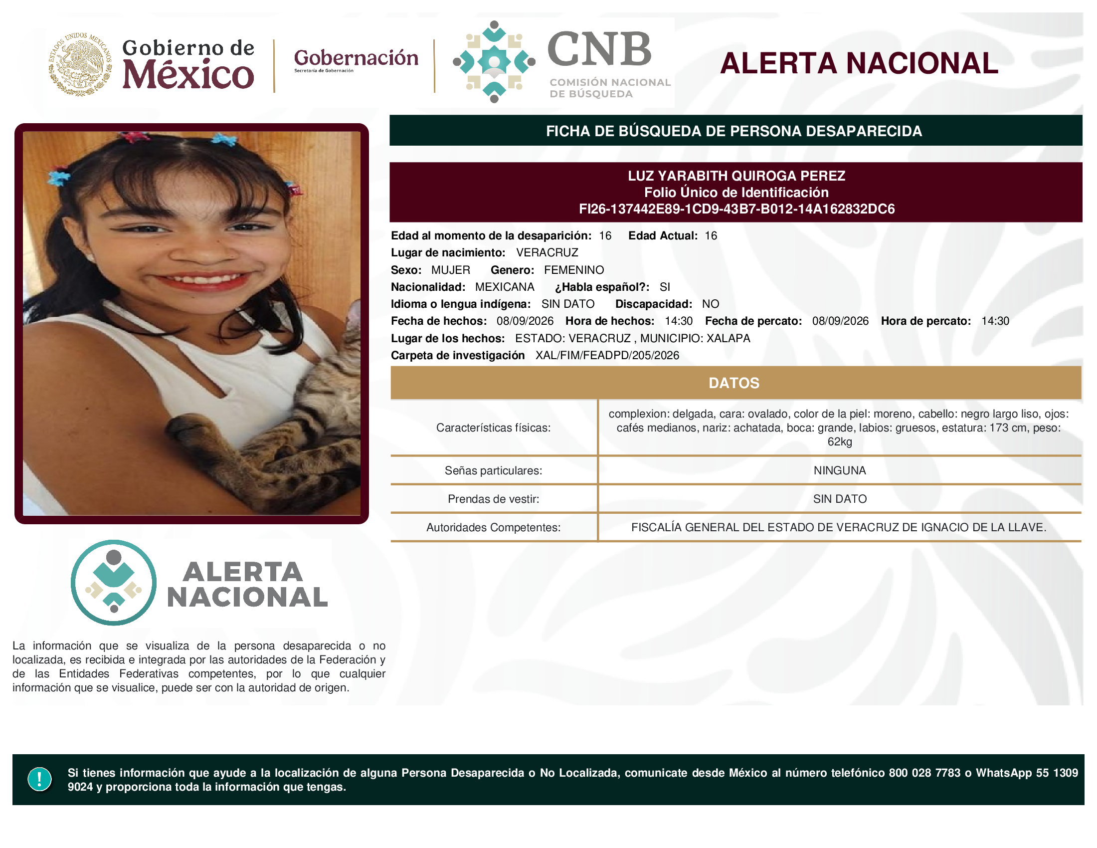 LUZ YARABITH QUIROGA PEREZ