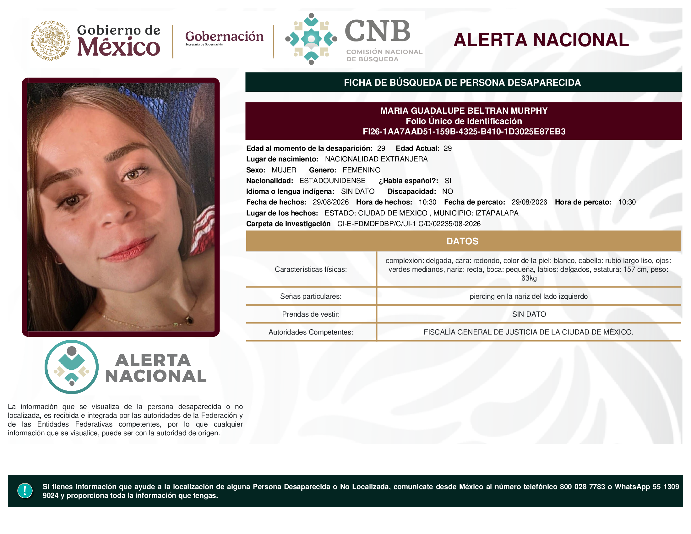 MARIA GUADALUPE BELTRAN MURPHY