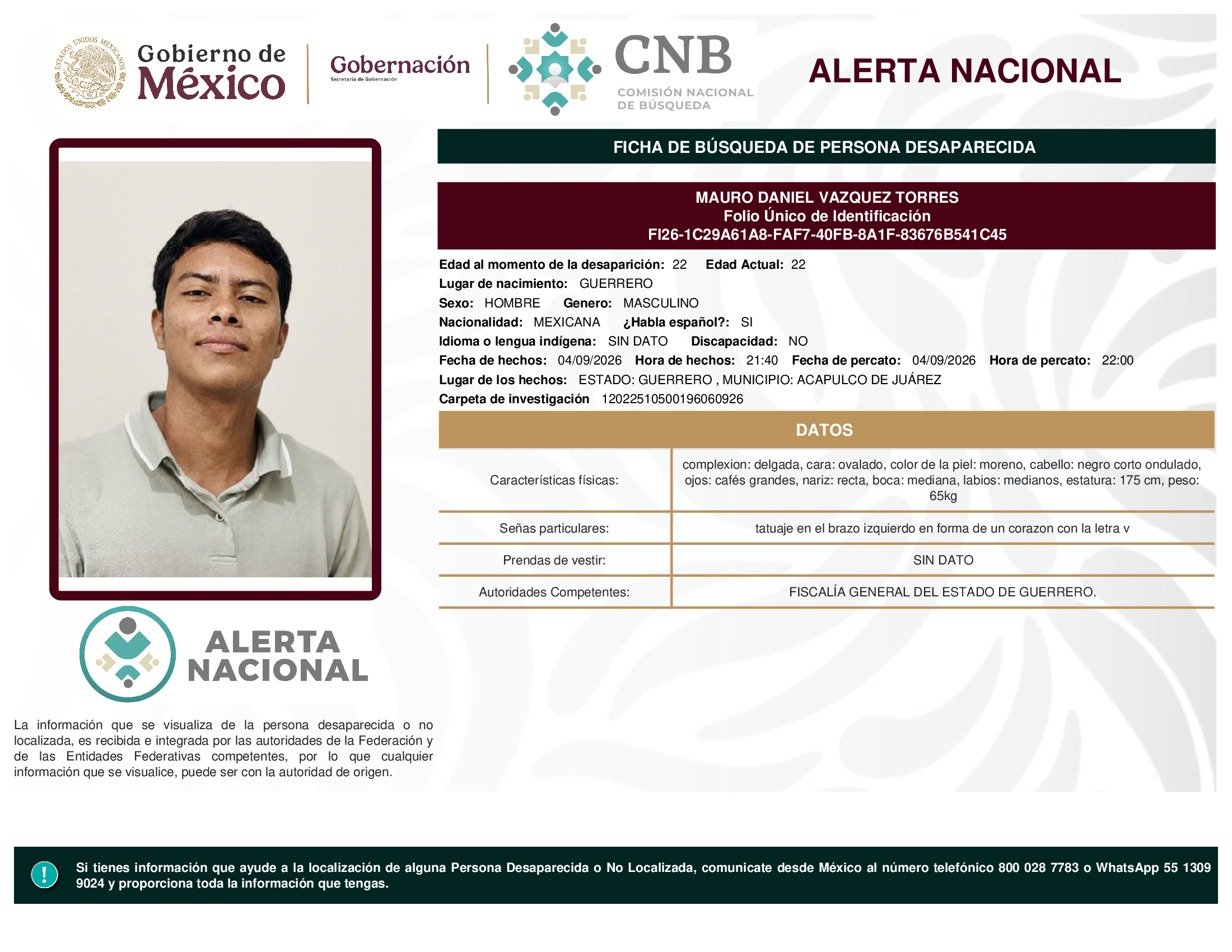 MAURO DANIEL VAZQUEZ TORRES