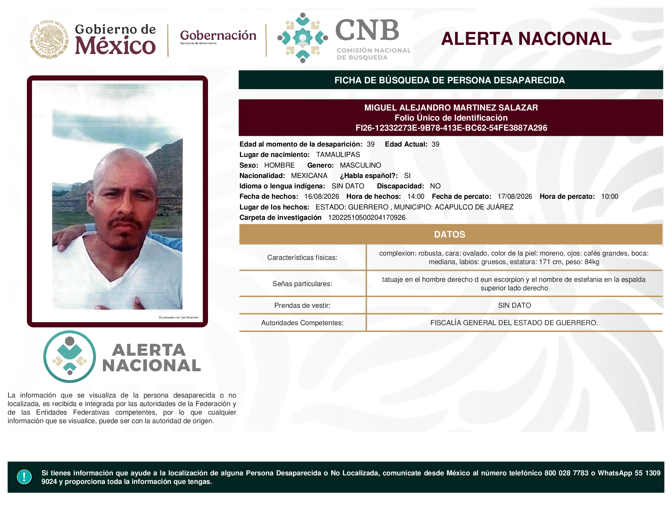 MIGUEL ALEJANDRO MARTINEZ SALAZAR