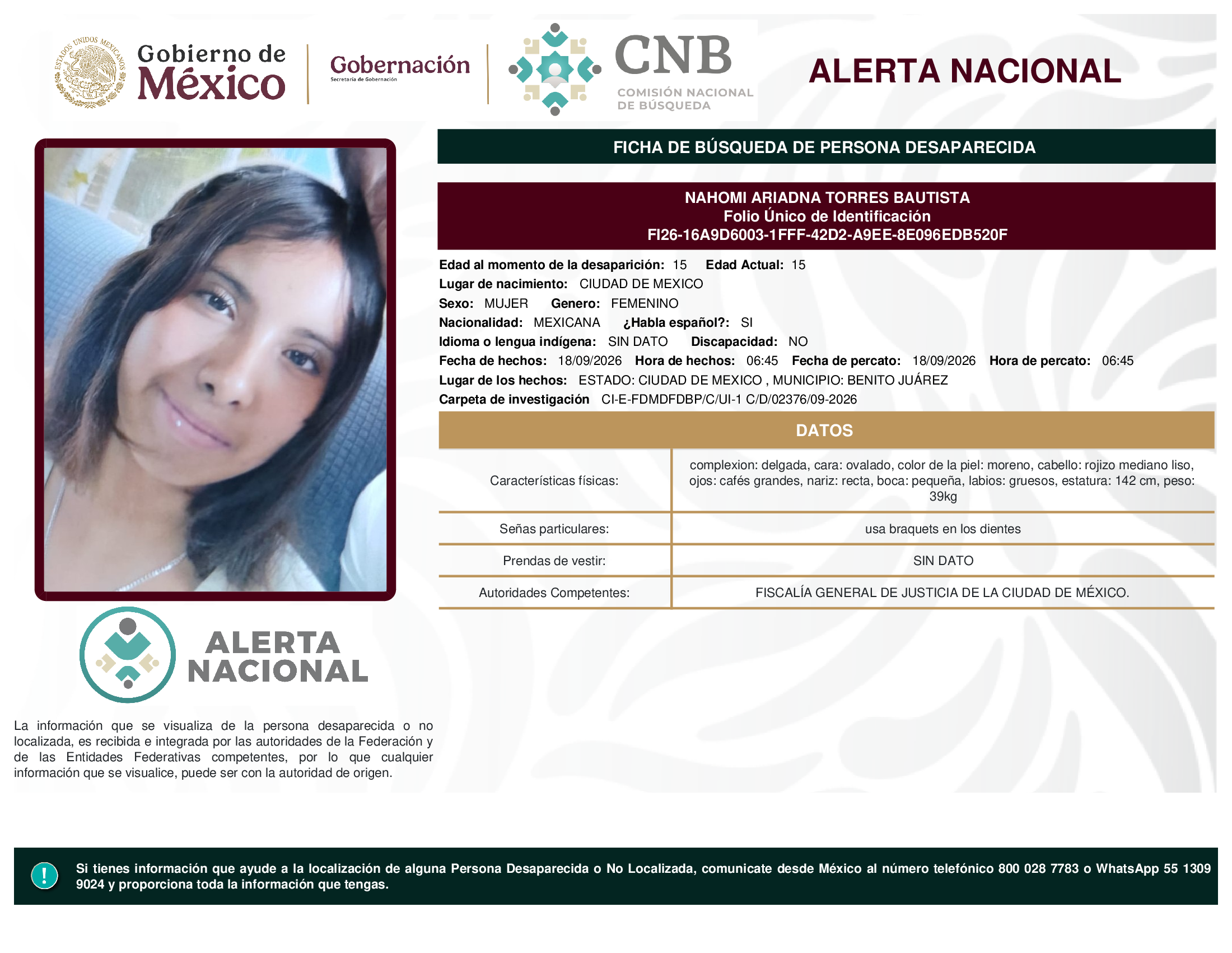 NAHOMI ARIADNA TORRES BAUTISTA