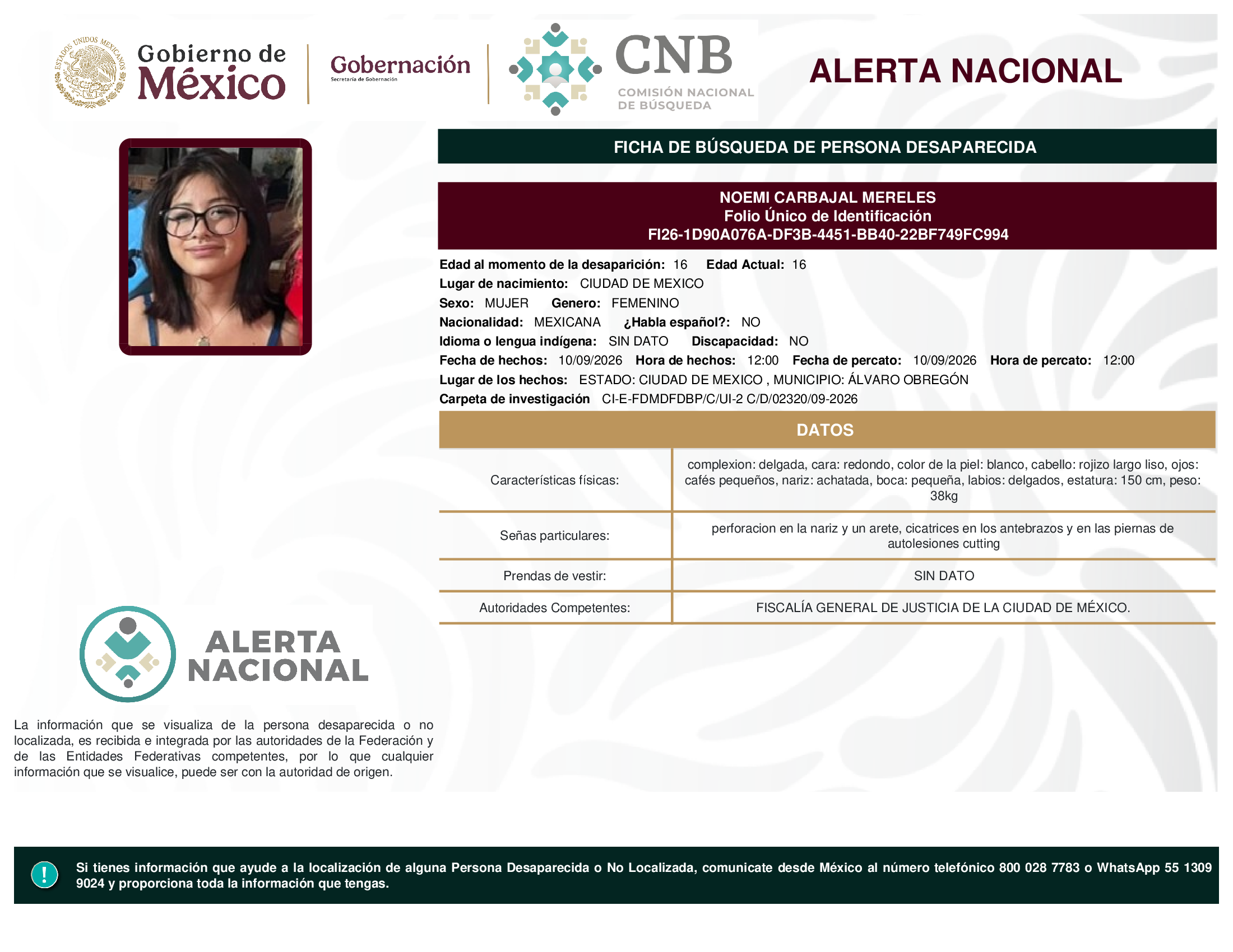 NOEMI CARBAJAL MERELES