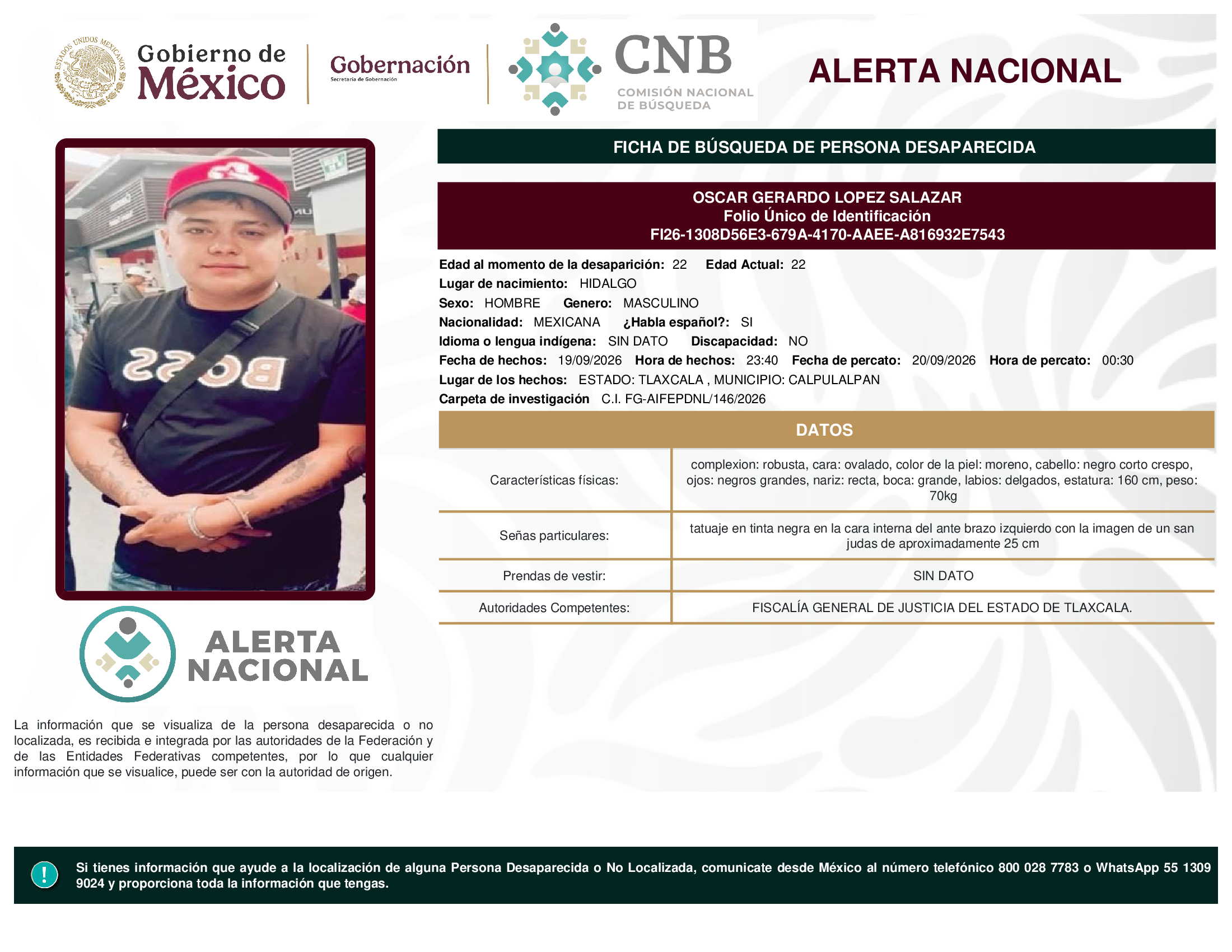 OSCAR GERARDO LOPEZ SALAZAR