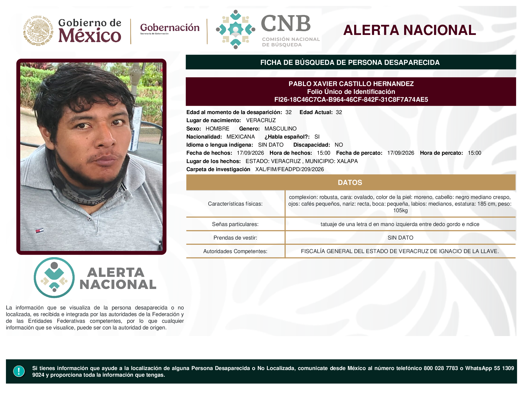 PABLO XAVIER CASTILLO HERNANDEZ
