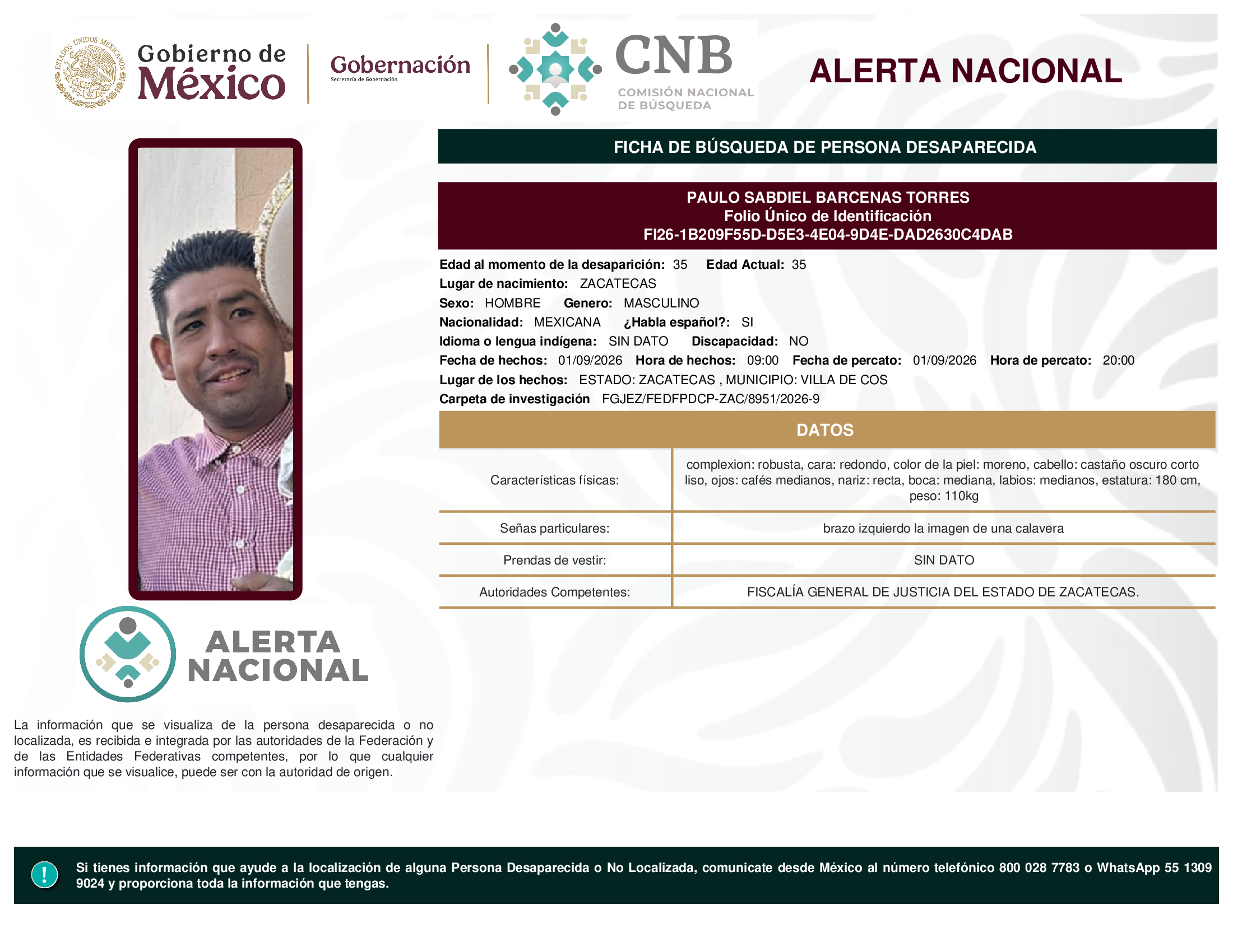 PAULO SABDIEL BARCENAS TORRES