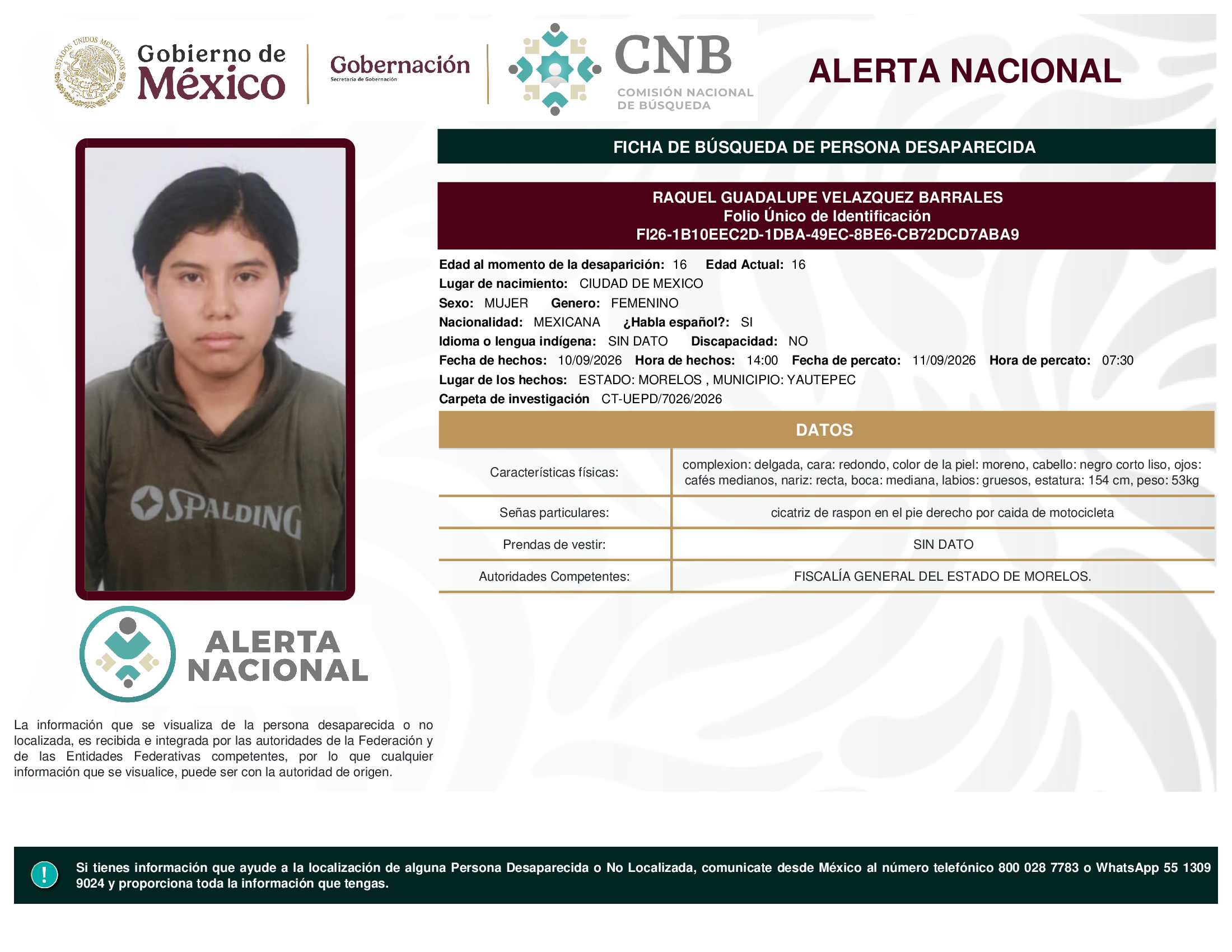 RAQUEL GUADALUPE VELAZQUEZ BARRALES