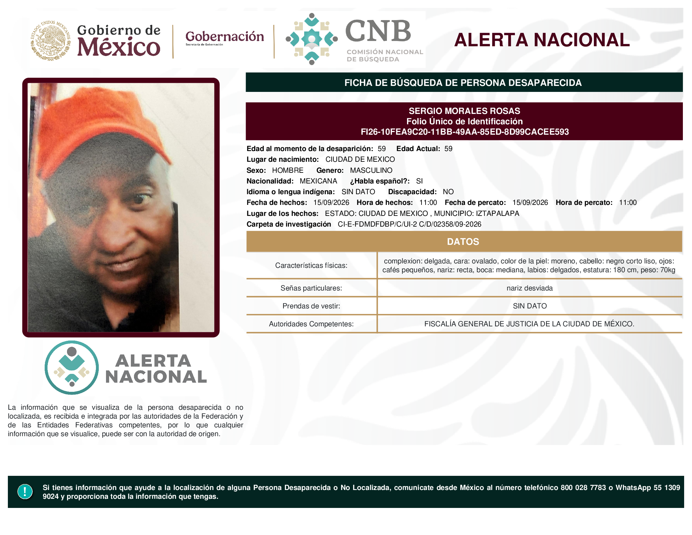 SERGIO MORALES ROSAS