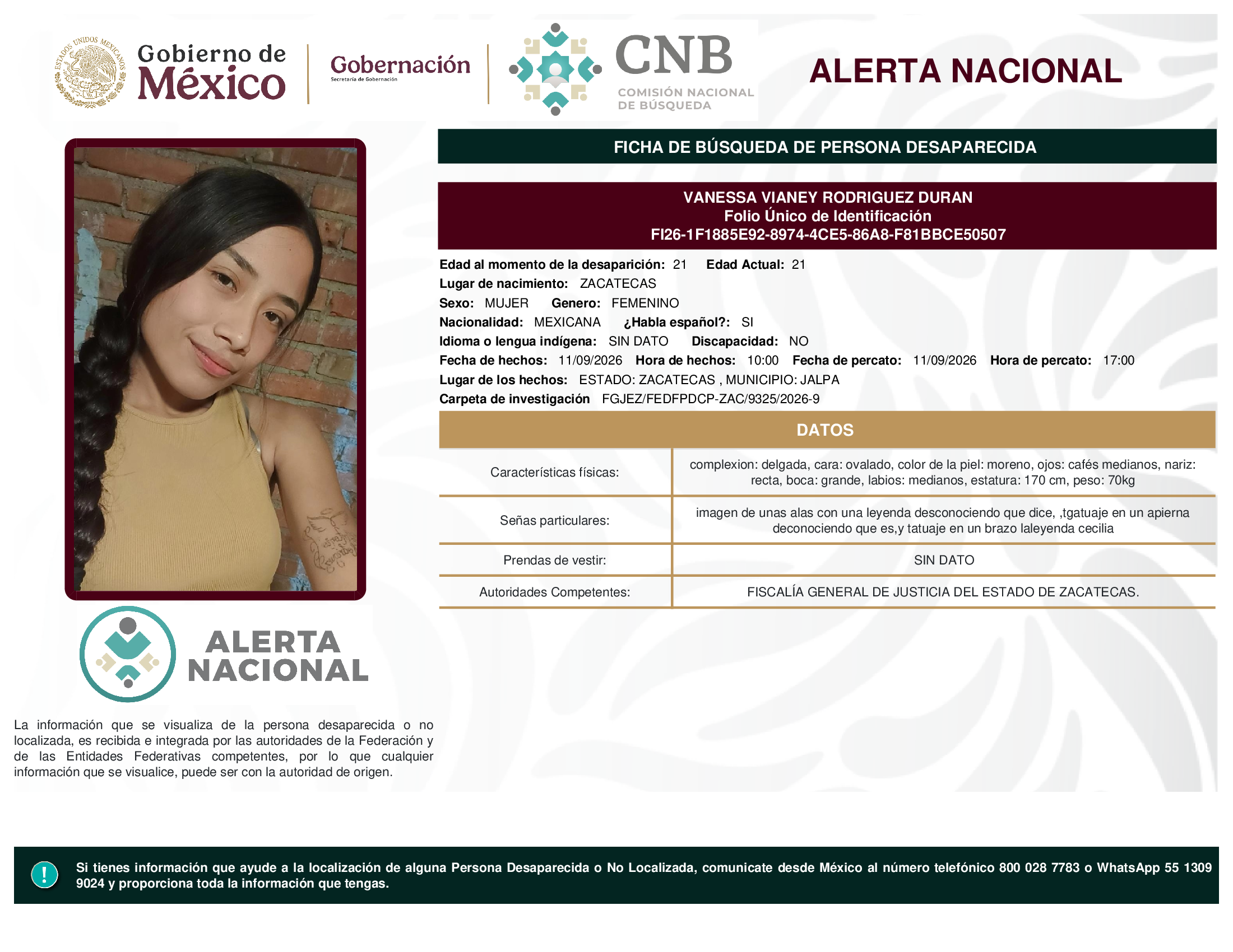 VANESSA VIANEY RODRIGUEZ DURAN