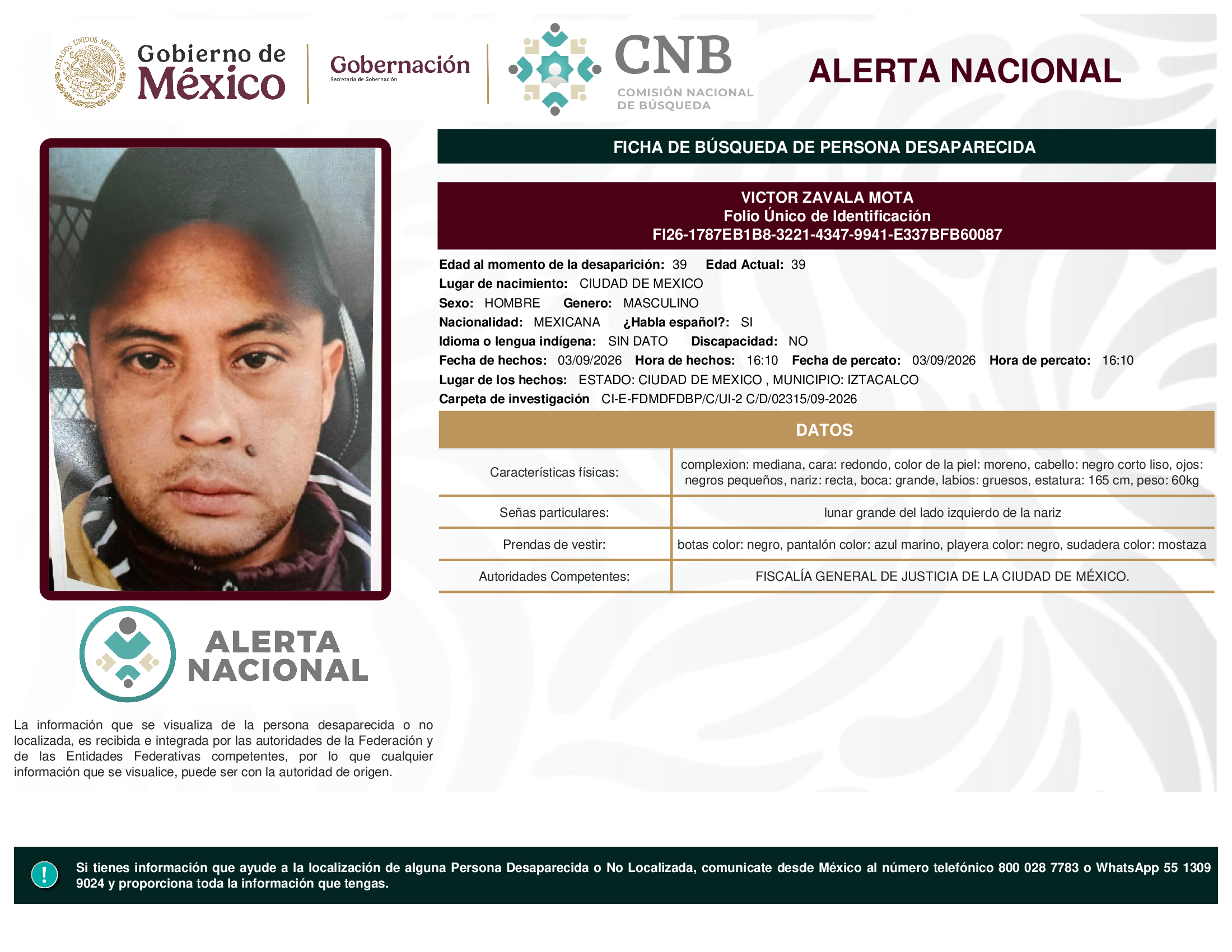 VICTOR ZAVALA MOTA