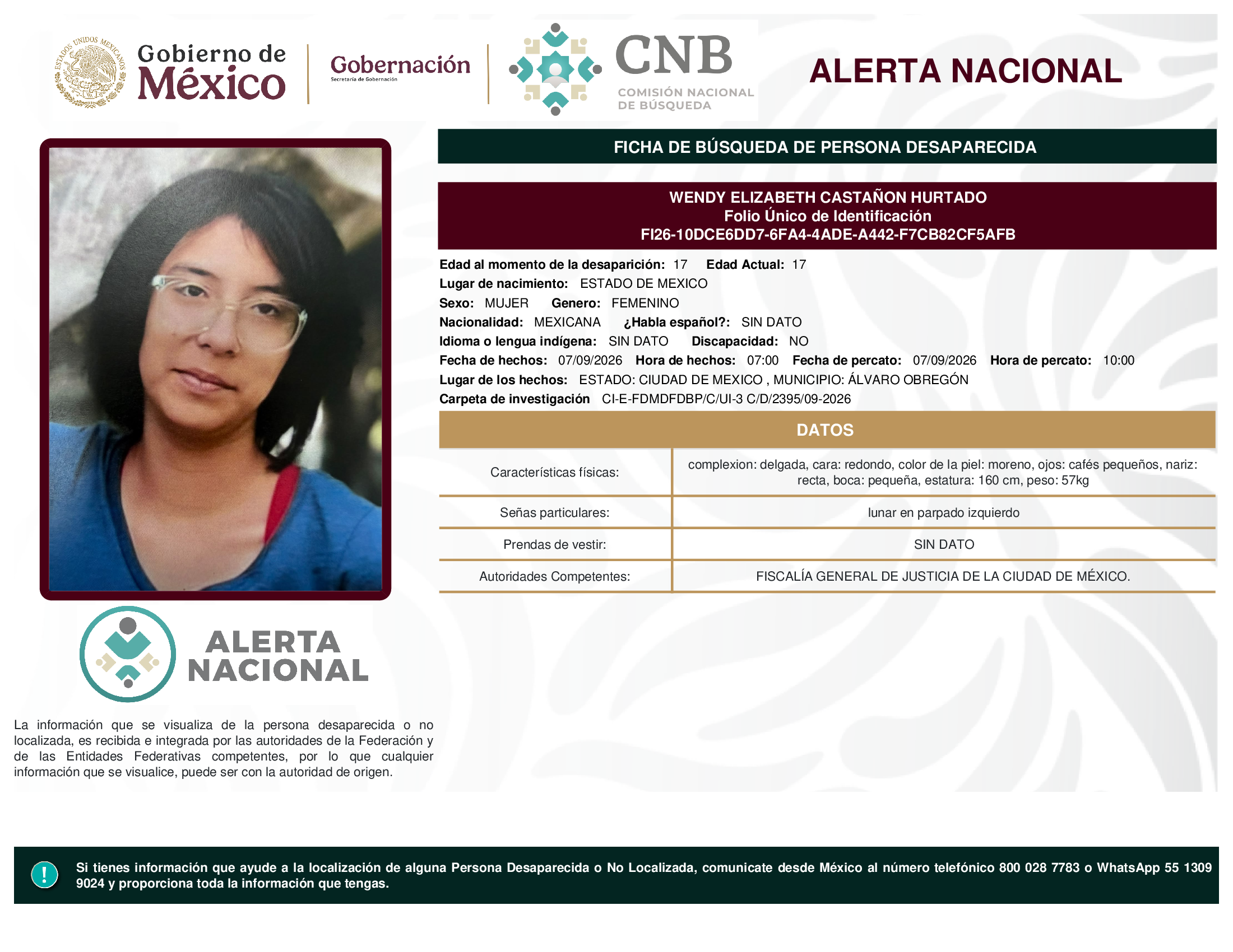 WENDY ELIZABETH CASTAÑON HURTADO