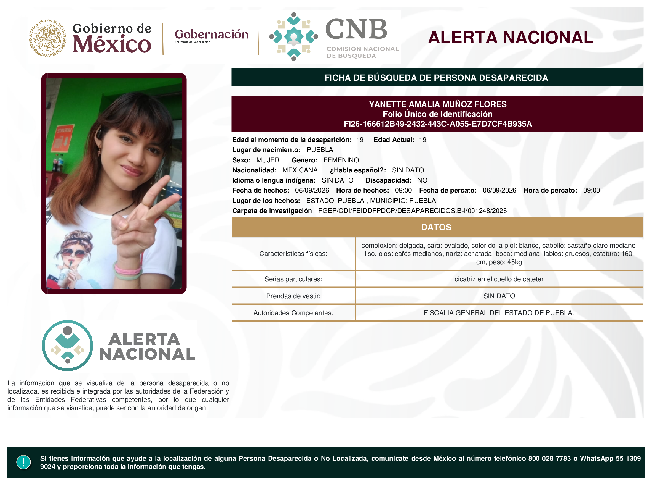 YANETTE AMALIA MUÑOZ FLORES