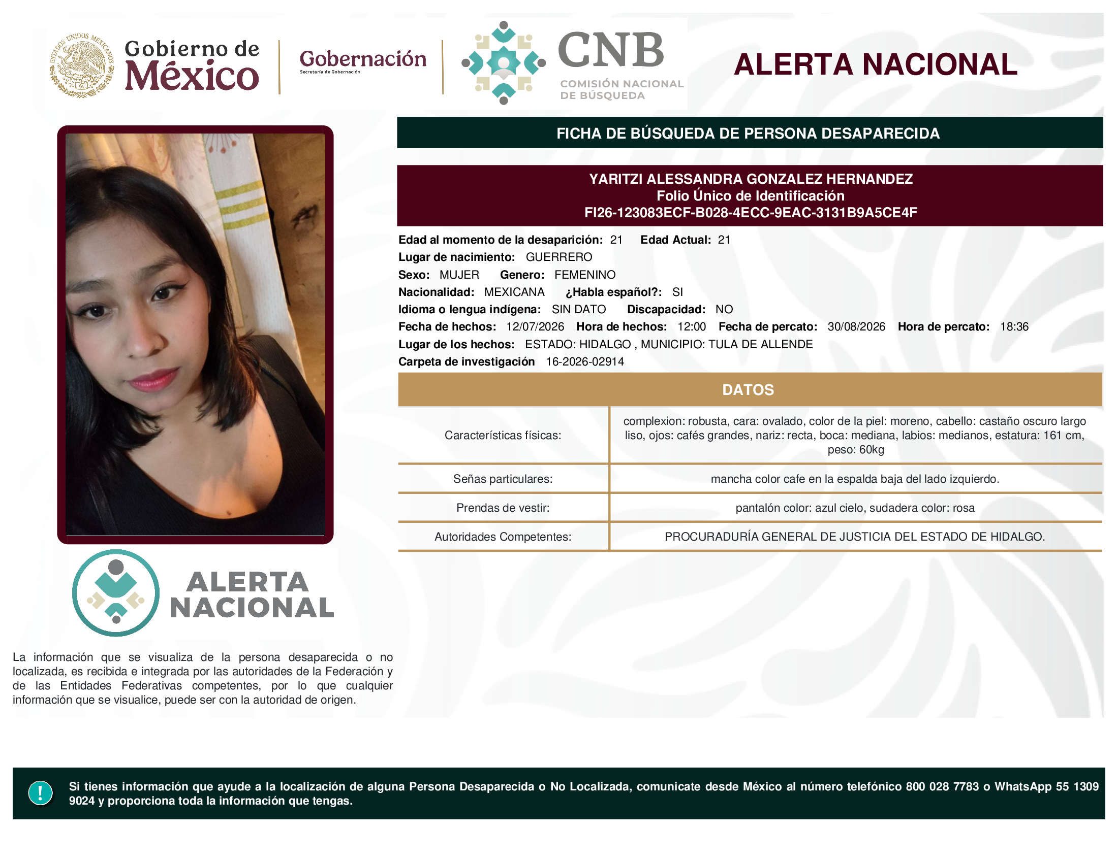 YARITZI ALESSANDRA GONZALEZ HERNANDEZ