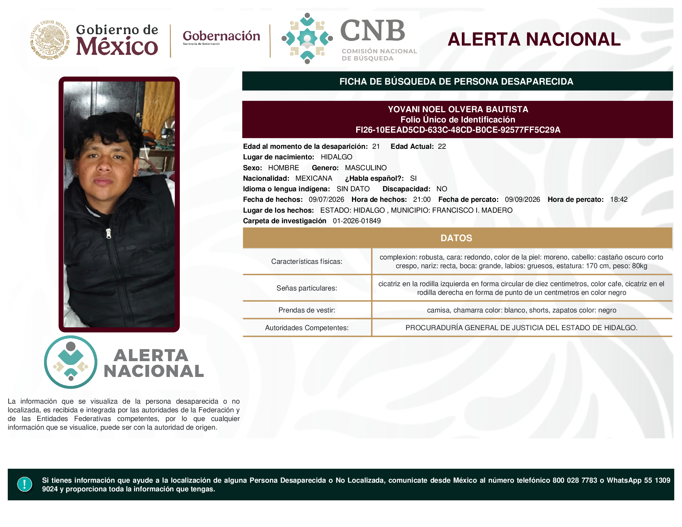 YOVANI NOEL OLVERA BAUTISTA